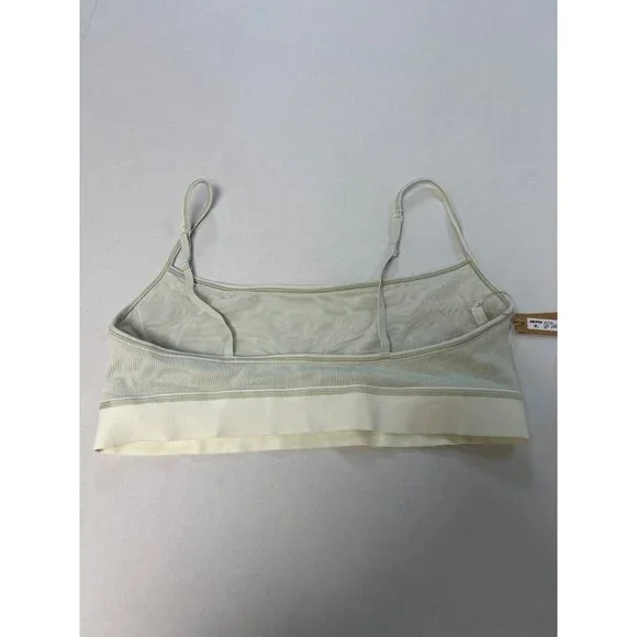SKIMS Cotton Rib Scoop Bralette Spearmint Size Large NWT - Picture 7 of 8